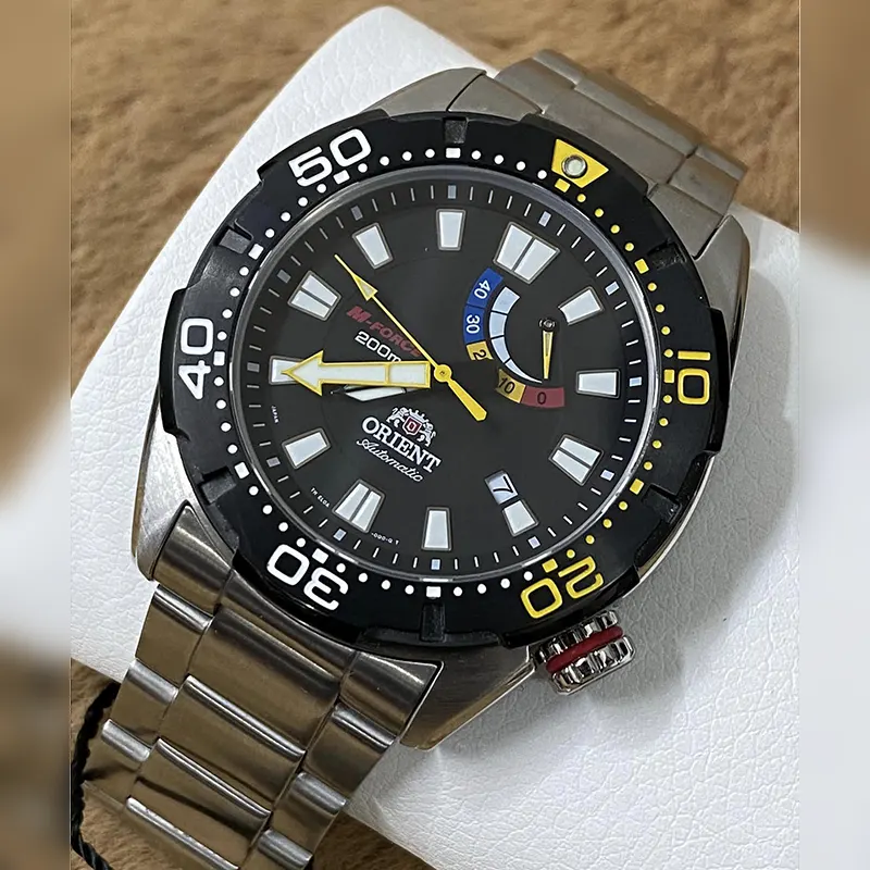 Orient M-Force Black Dial Men's Watch | SEL0A001B0